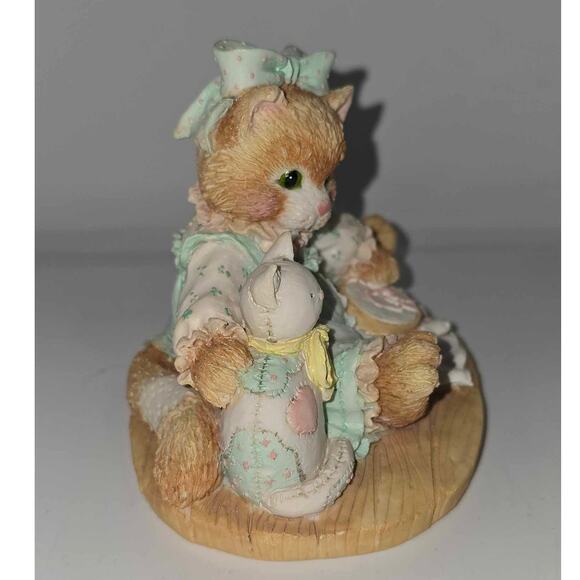 Enesco Calico Cats "Friendship Is Sewn Stitch by Stitch" 627933 - Picture 3 of 5